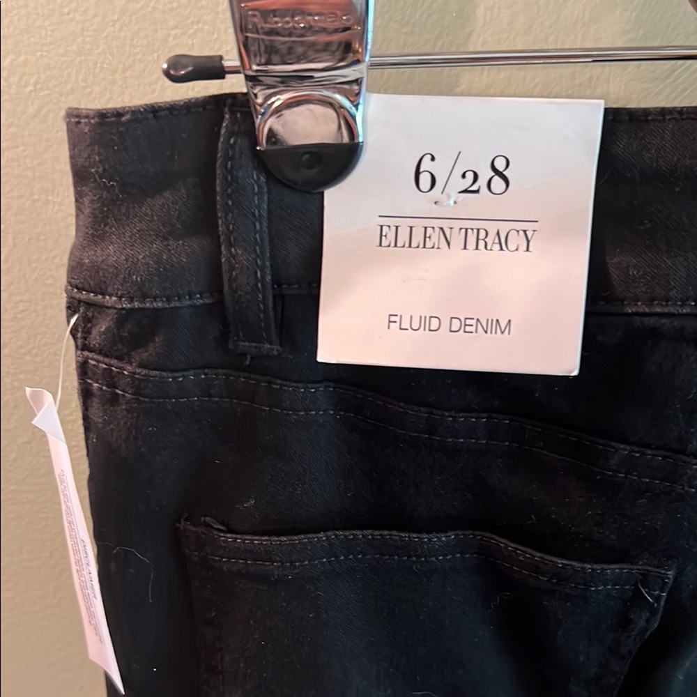 Ellen Tracy Black Skinny Jeans Classic Style - Picture 7 of 15